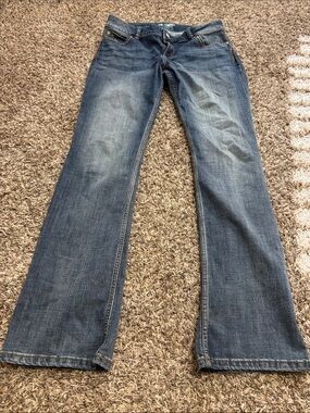 Women's Flare Jeans in Faded Blue - Casual Wide Leg